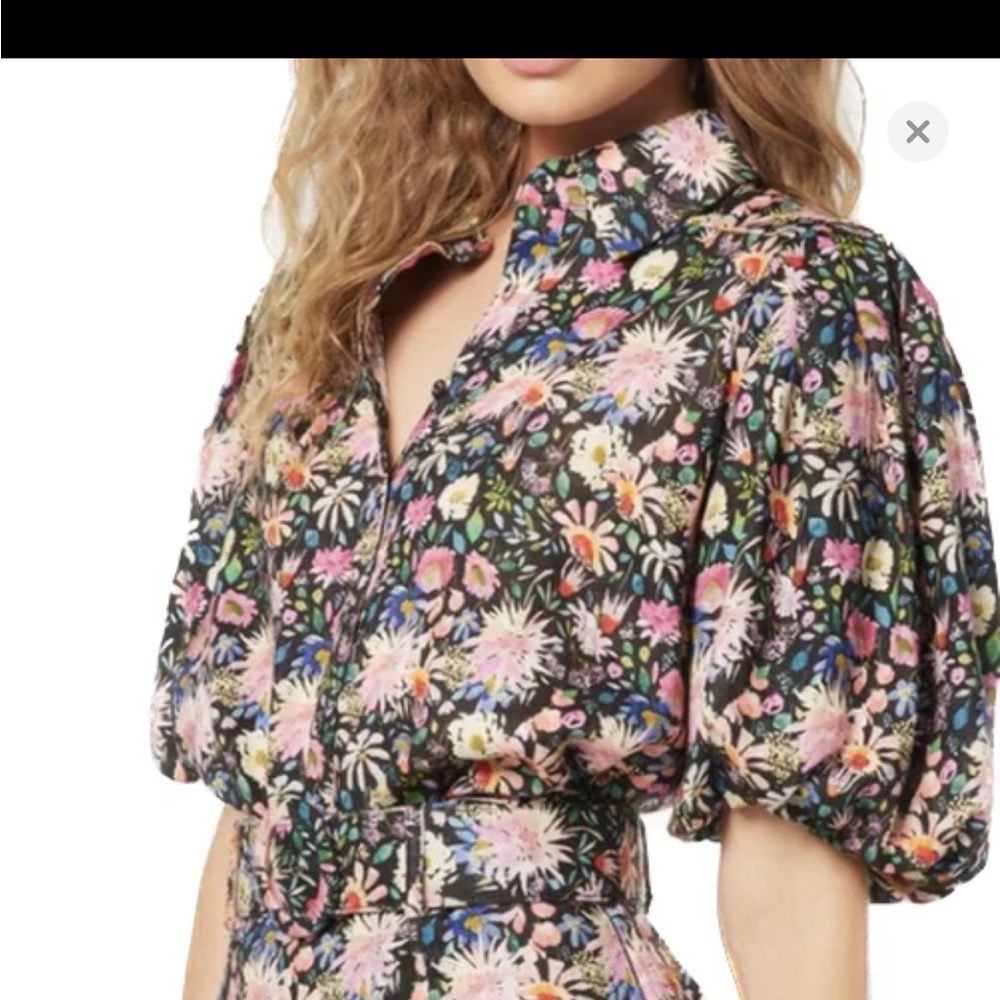 Elliatt Floral Puff Sleeve Blouse - Multicolor